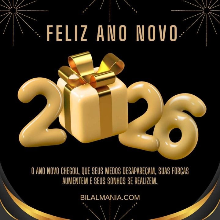 Mensagem de Feliz Ano Novo 2026