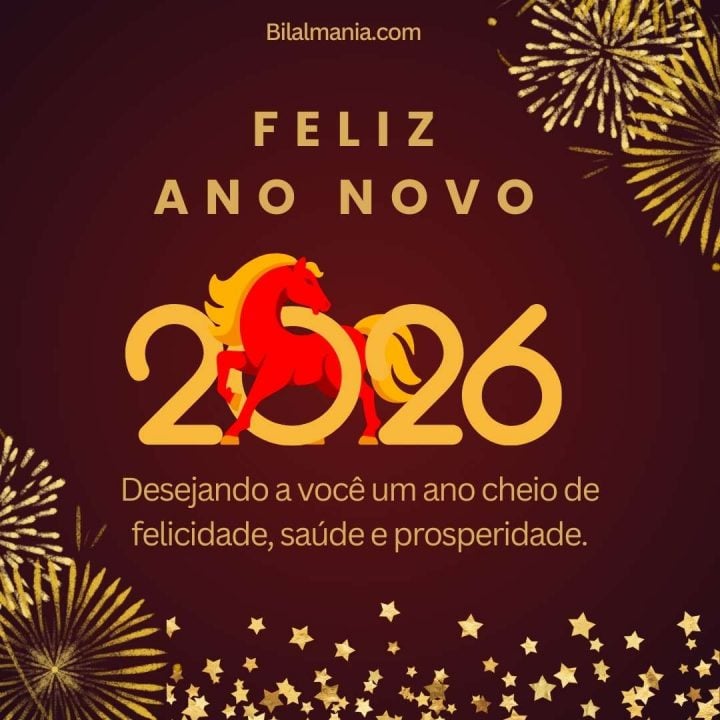 Mensagem de Feliz Ano Novo 2026