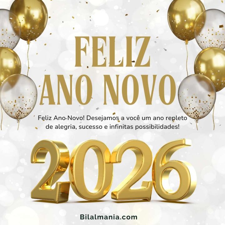 Mensagem de Feliz Ano Novo 2026