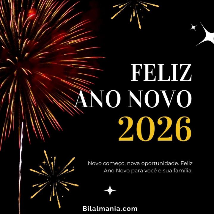 Mensagem de Feliz Ano Novo 2026