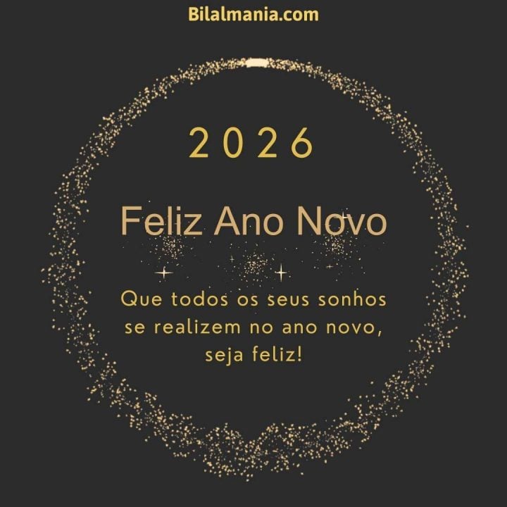 Mensagem de Feliz Ano Novo 2026