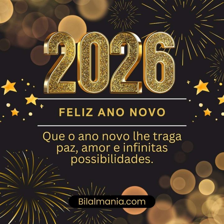 Mensagem de Feliz Ano Novo 2026