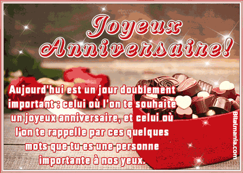 🎉70+ GIF Anniversaire Femme & Homme – Images Animées Gratuites Gif Joyeux Anniversaire! aujourd'hui est un jour doublement important : celui ou I'on te souhaite un joyeux anniversaire, et quelques mots que tu es une personne importante a nos yeux