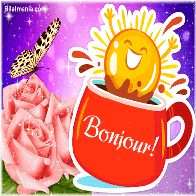 Bonjour Gif Animé