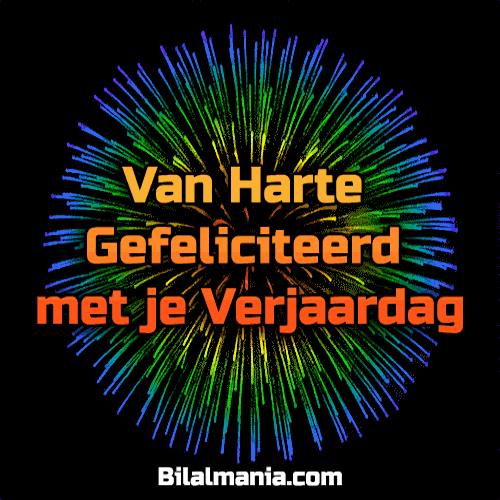 🔥50+Gif Verjaardag Whatsapp Gratis | Verjaardagskaart Gratis Van Harte Gefeliciteerd met je Verjaardag
