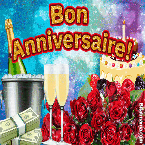 🎉70+ GIF Anniversaire Femme & Homme – Images Animées Gratuites Bon Anniversaire Gif