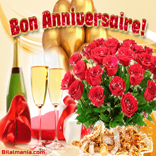 🎉70+ GIF Anniversaire Femme & Homme – Images Animées Gratuites Bon Anniversaire Gif