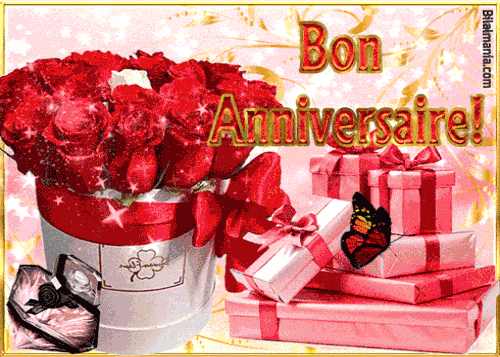 🎉70+ GIF Anniversaire Femme & Homme – Images Animées Gratuites Bon Anniversaire Gif Femme