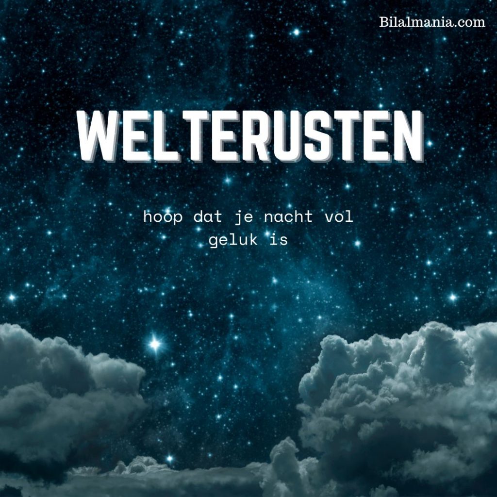 fijne avond en voor straks welterusten