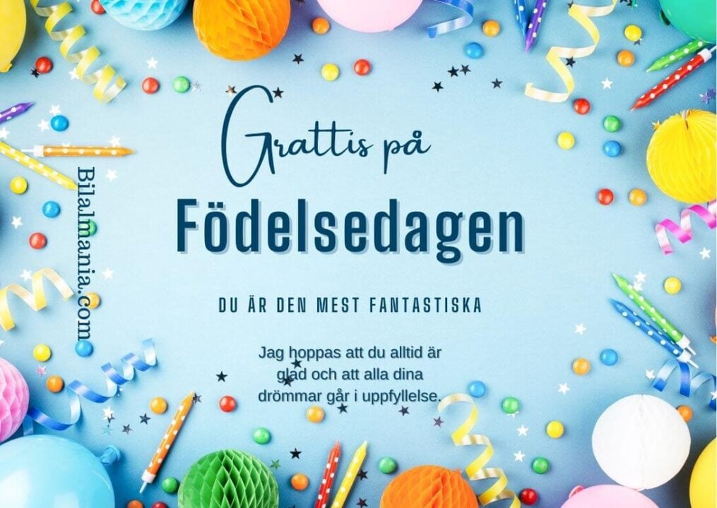 Grattis på Födelsedagen Kort
