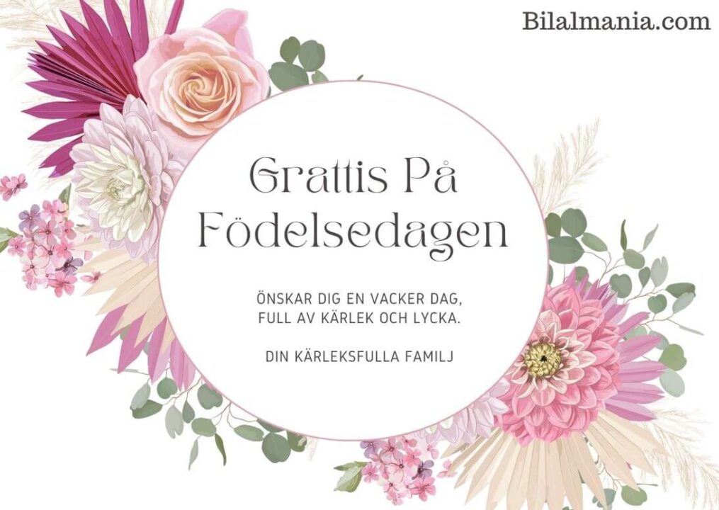 Grattis på Födelsedagen Kort