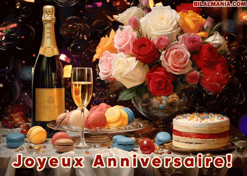 🎉70+ GIF Anniversaire Femme & Homme – Images Animées Gratuites Joyeux Anniversaire Gif Femme