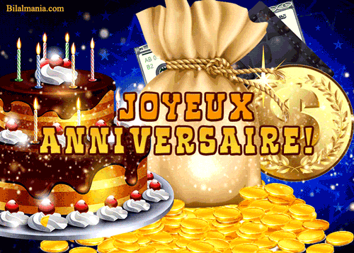 🎉70+ GIF Anniversaire Femme & Homme – Images Animées Gratuites Joyeux Anniversaire Gif Animé Gratuit