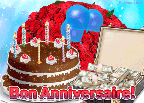 🎉70+ GIF Anniversaire Femme & Homme – Images Animées Gratuites Bon Anniversaire Gif