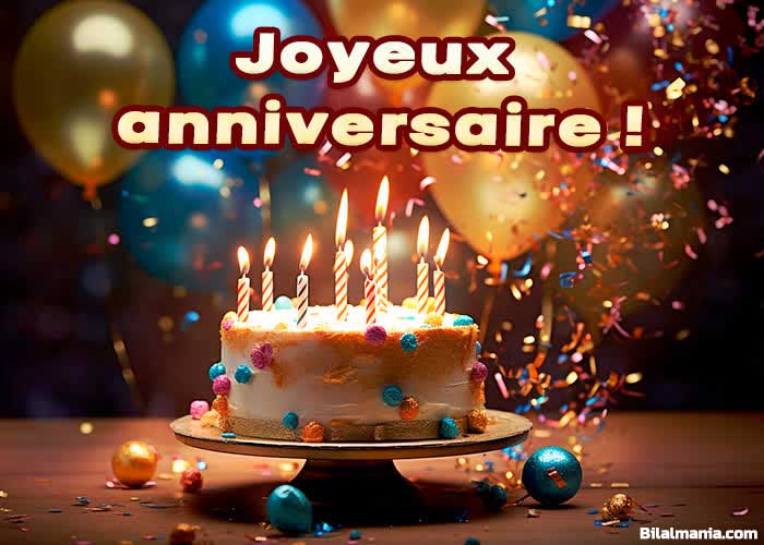 🎉70+ GIF Anniversaire Femme & Homme – Images Animées Gratuites Image Joyeux Anniversaire