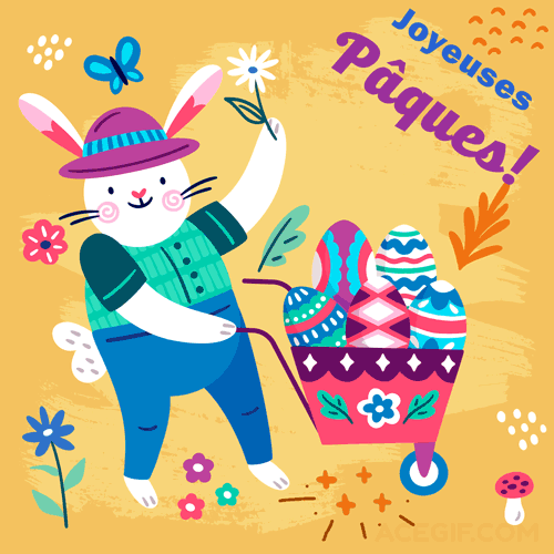 Joyeuses Pâques Gif 2024