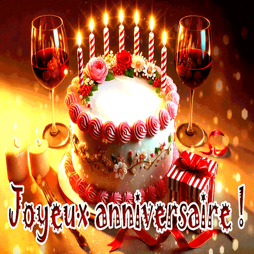 🎉70+ GIF Anniversaire Femme & Homme – Images Animées Gratuites gif Joyeux Anniversaire femme