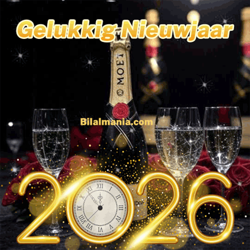 🔥 50+ Gelukkig Nieuwjaar 2026 GIF | Wensen | Vuurwerk Gif Gelukkig Nieuwjaar 2026