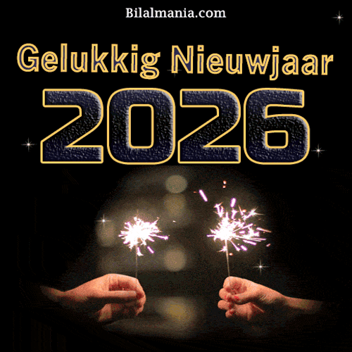🔥 50+ Gelukkig Nieuwjaar 2026 GIF | Wensen | Vuurwerk Gelukkig Nieuwjaar 2026