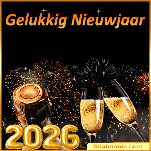 🔥 50+ Gelukkig Nieuwjaar 2026 GIF | Wensen | Vuurwerk Gelukkig-Nieuwjaar 2026 GIF