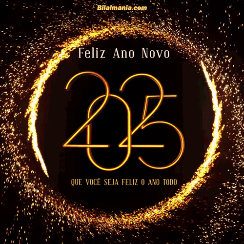 Feliz ano novo 2025 Gif