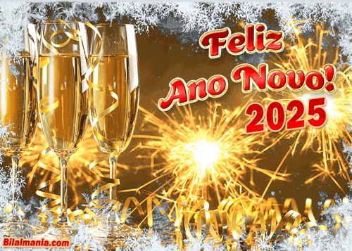 Feliz ano novo 2025 Gif