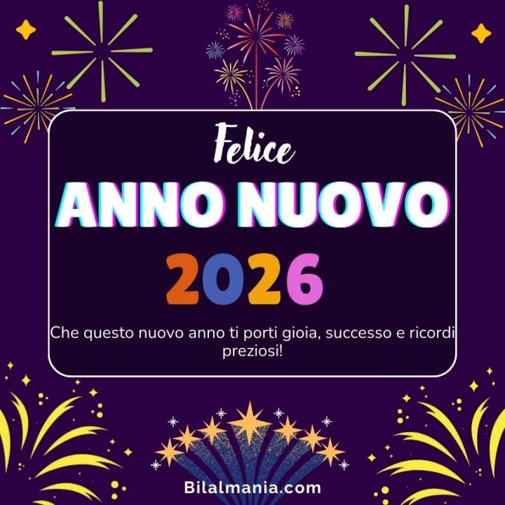 Felice Anno Nuovo 2026 immagini