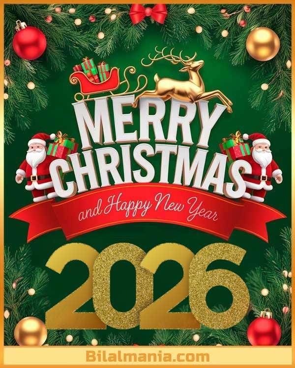 ▶️50+ Merry Christmas Gif & Happy New Year 2026 Merry Christmas and Happy New Year 2026