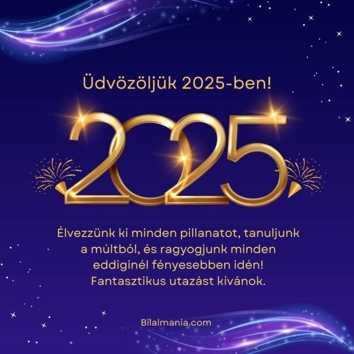 Boldog Új Évet Kívánok 2025