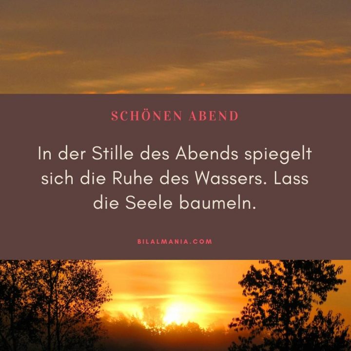 wünsche dir schönen abend bilder für die seele