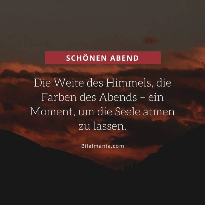 wünsche dir schönen abend bilder für die seele