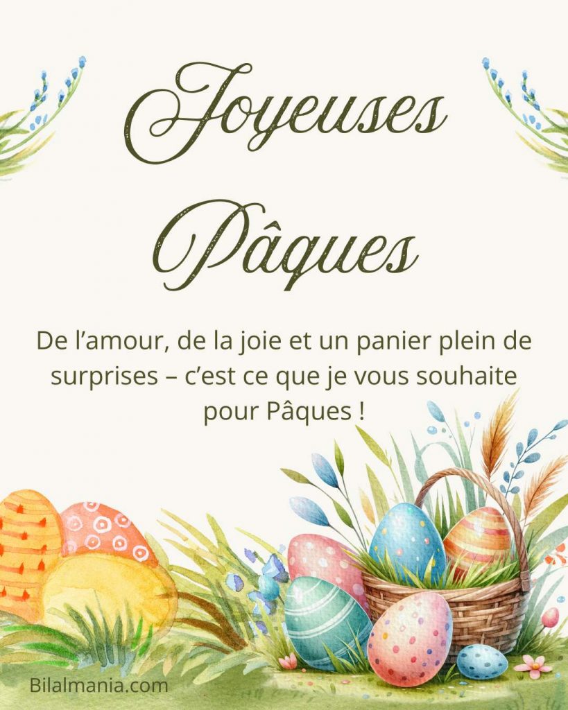 joyeuse paques voeux