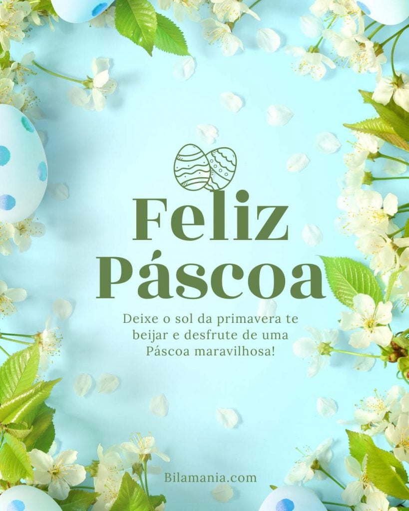 feliz pascoa mensagem