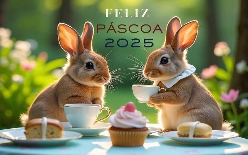 imagem de feliz páscoa 2025