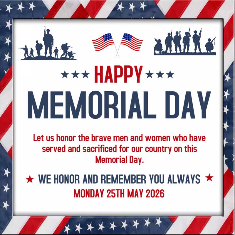 🔥50+ Memorial Day 2026 GIF & Beautiful Wishes Memorial Day 2026