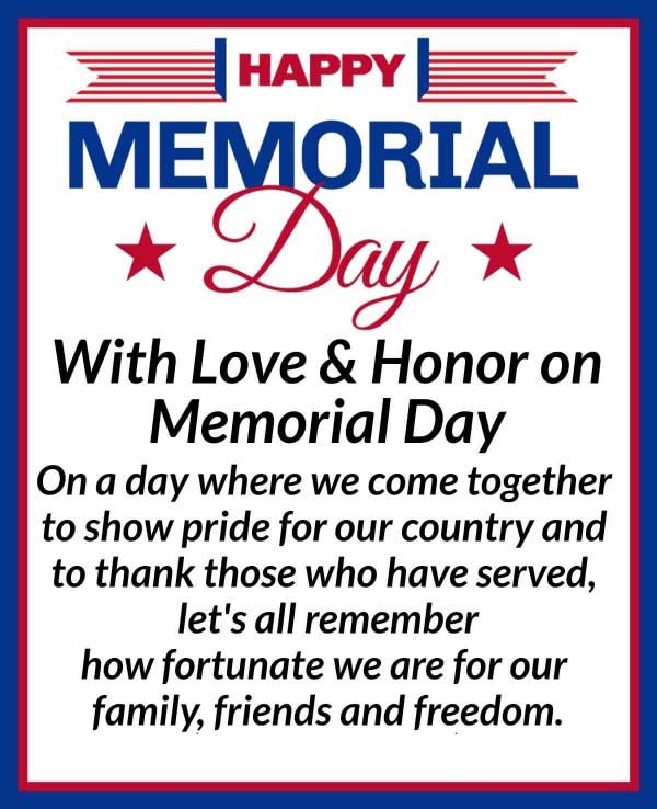 🔥50+ Memorial Day 2026 GIF & Beautiful Wishes Happy Memorial day wishes