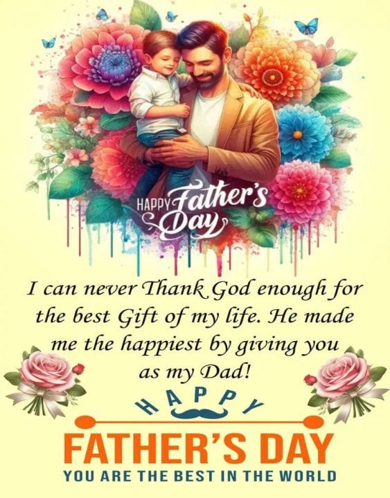 🔥50+ Best Father’s Day 2026 GIFs & Image Wishes to Share happy fathers day wishes