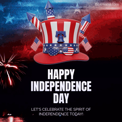 🔥50+ Best 4th of July 2026 GIFs & Image Wishes to Share Happy Independence Day Gif
