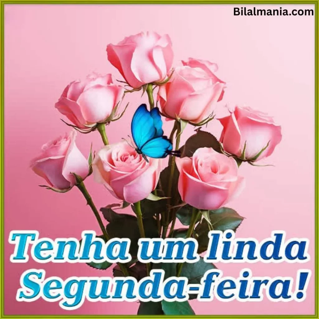 bom dia feliz segunda-feira e abençoada semana