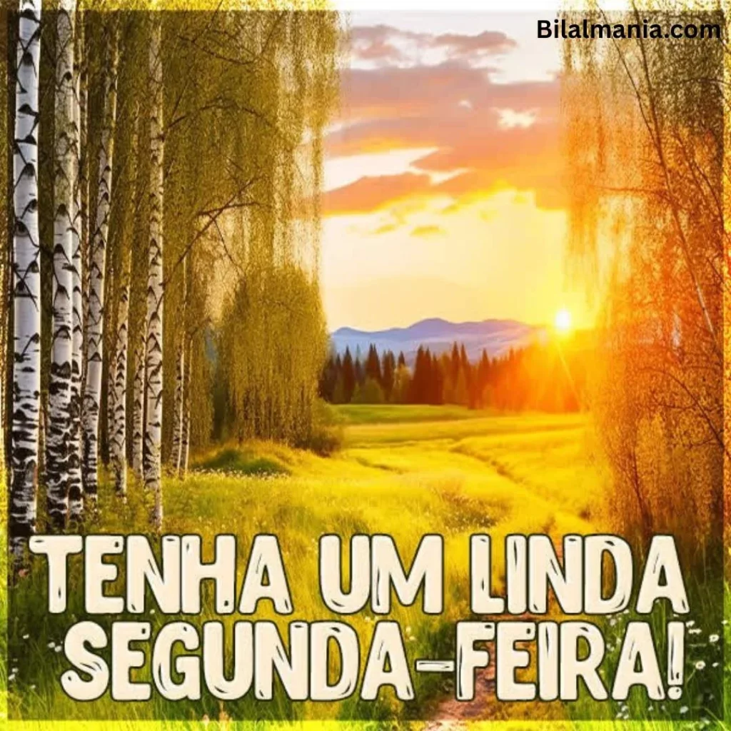 bom dia feliz segunda-feira e abençoada semana