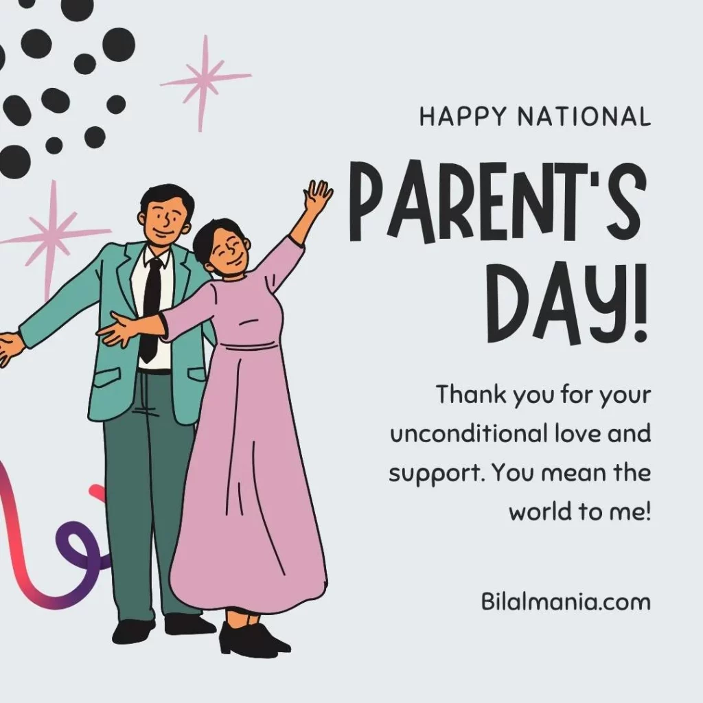 Parents Day 2025 heartfelt message card with emotional design