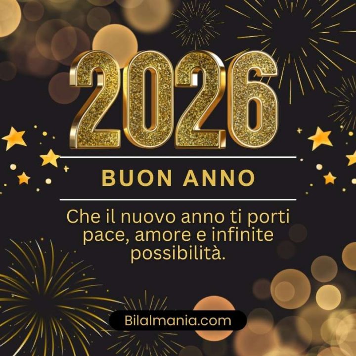 Frasi Auguri di Buon Anno 2026