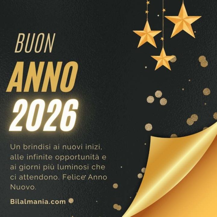 Frasi Auguri di Buon Anno 2026
