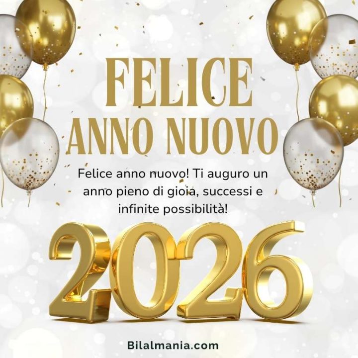 Frasi Auguri di Buon Anno 2026