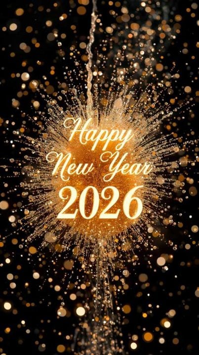 Glitter Happy New Year 2026