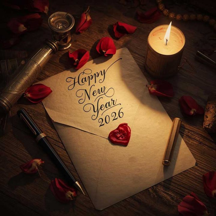 Romantic Happy New Year 2026 GIF Image Romantic Happy New Year 2026 letter Image