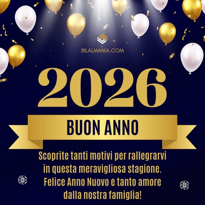 Auguri di Buon Anno 2026