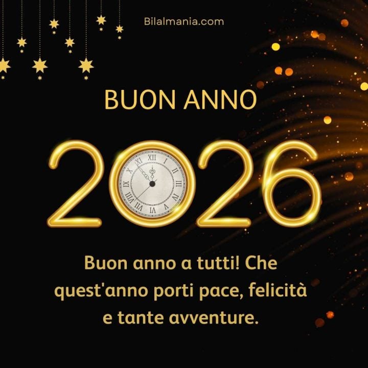 Auguri di Buon Anno 2026