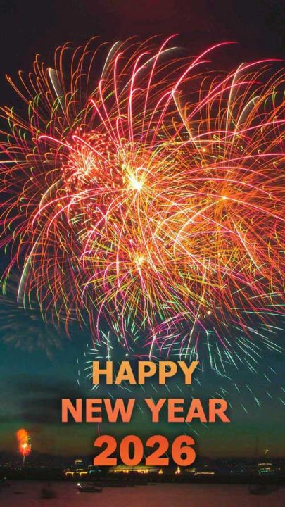 Sparkling Animated Fireworks Happy New Year 2026 GIF Images Firework Happy New Year 2026 Image