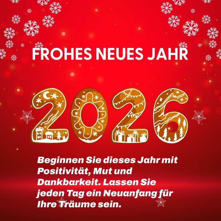 Frohes Neues Jahr 2026 Wünsche